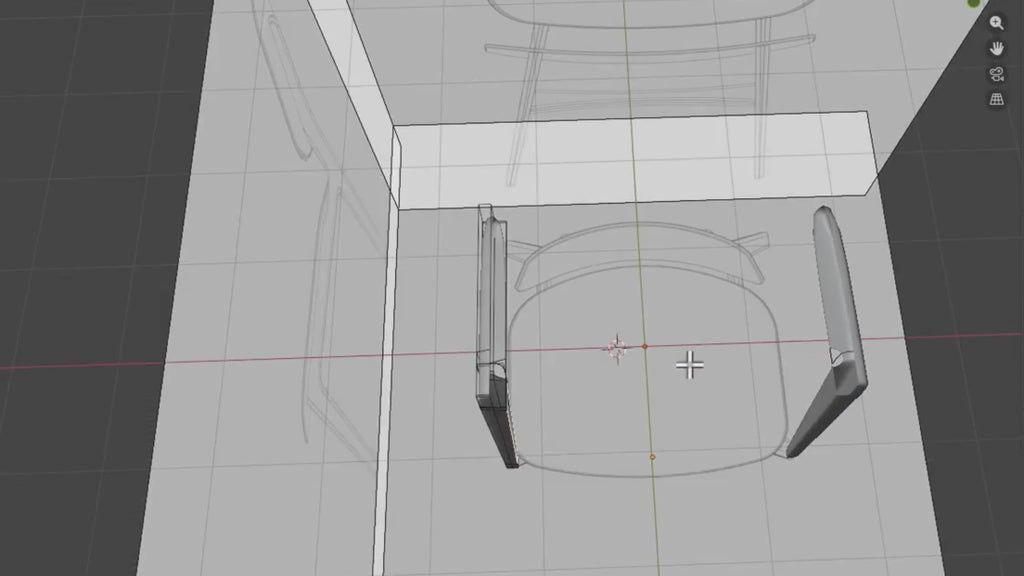 3D mock up of a custom chair being made